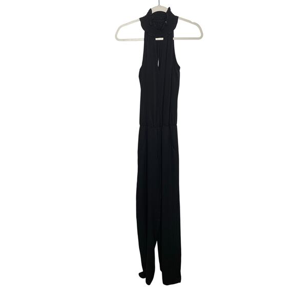 Amanda Uprichard Talita High Neck Black Jumpsuit - Picture 5 of 9